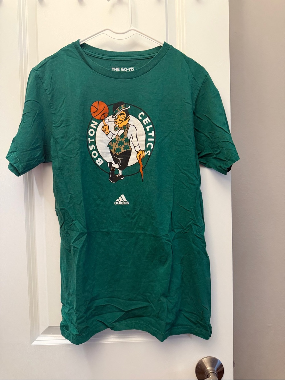 adidas Green Boston Celtics Logo Tee